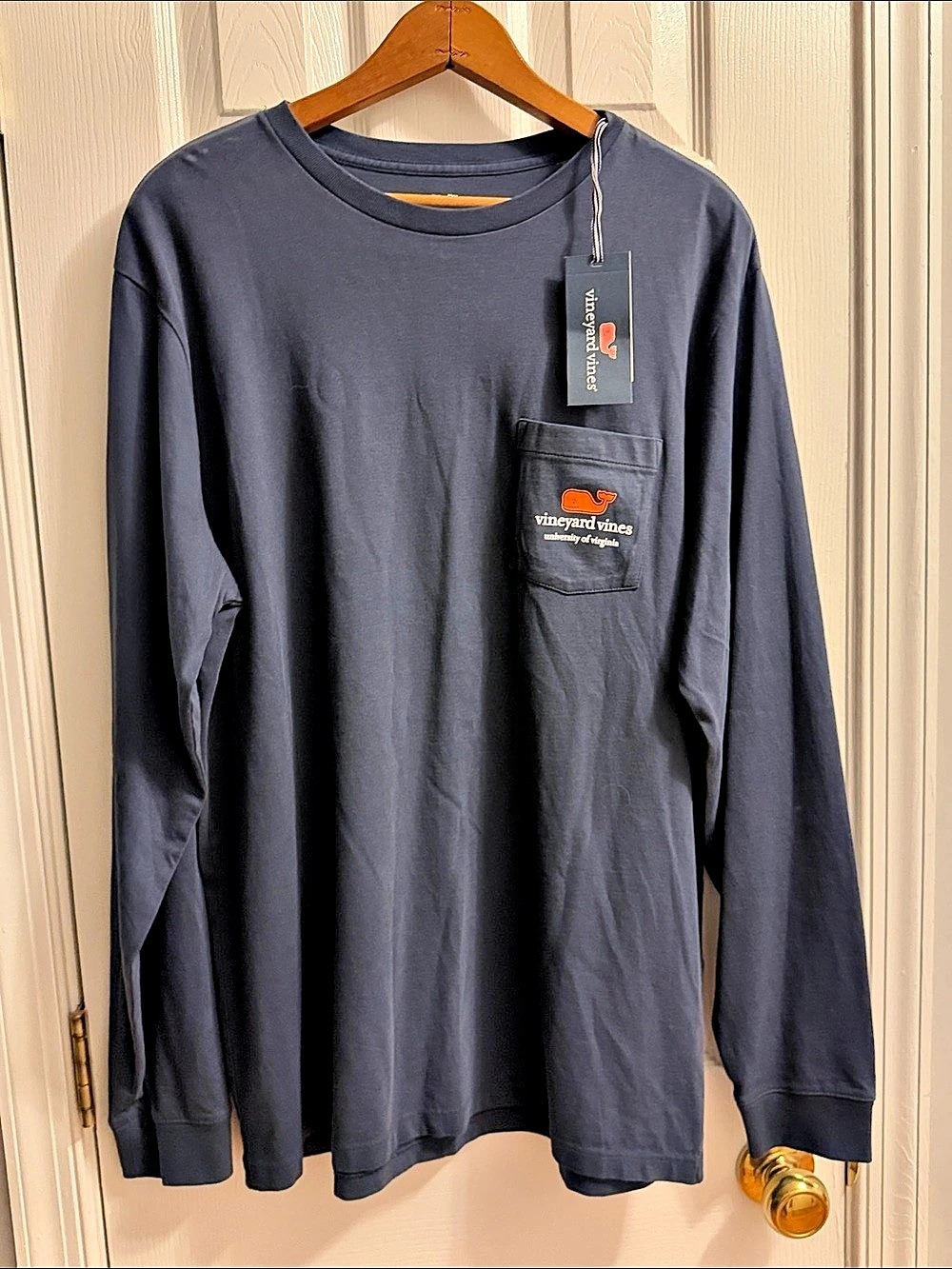 Vineyard Vines University of Virginia Long Sleeve Tee Long Sleeve Pocket Tee